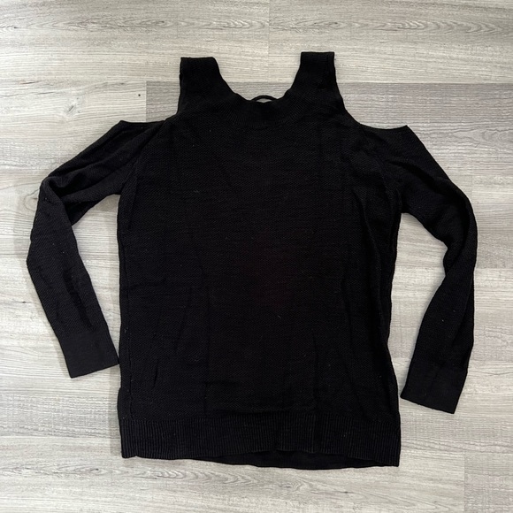 Express Black Long Sleeve Sweater - Picture 3 of 3